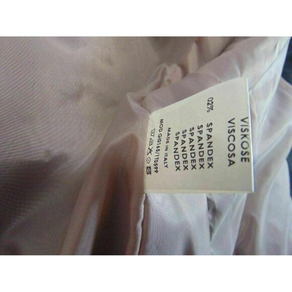 Maeva Italia Charcoal Black Blazer US 12 IT 48 New Tags Lined Stretch Topstitch - Picture 11 of 12